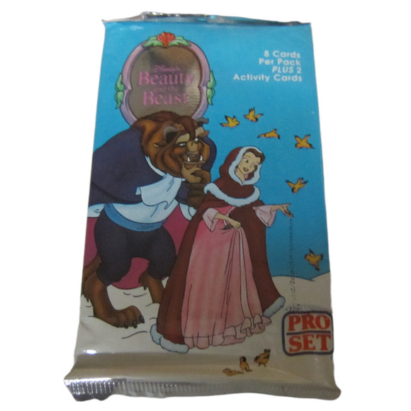 Disney | Toys | Vintage Beauty And The Beast Pro Set Trading Cards Pack ...